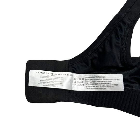 Syrokan High Impact Sports Bra WireFree Black 34DD - Picture 9 of 10